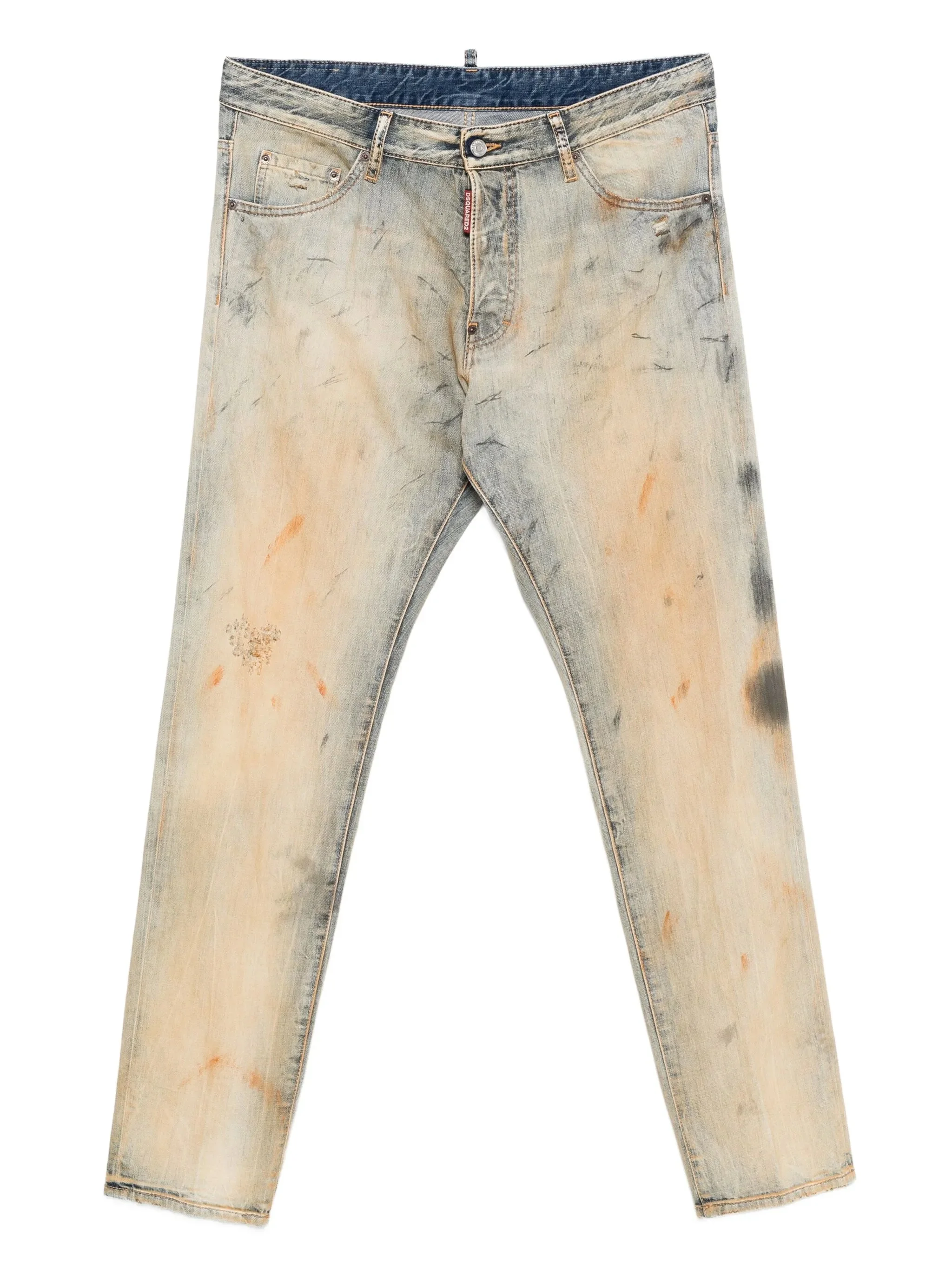 Dsquared2 Cool Guy Faded-effect Paint-splatter Jeans - 1