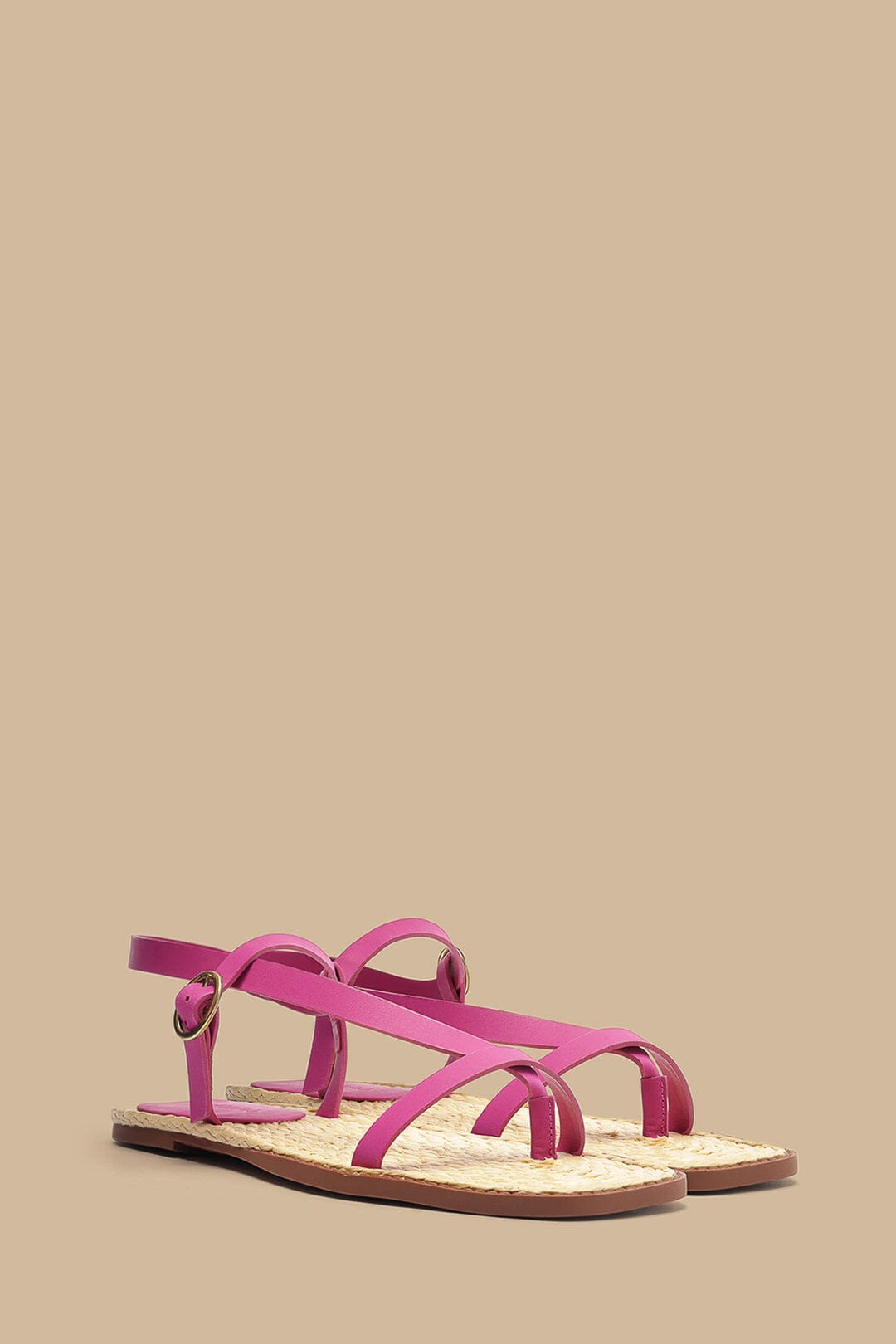 Pink Cross Strap Sandal - 2
