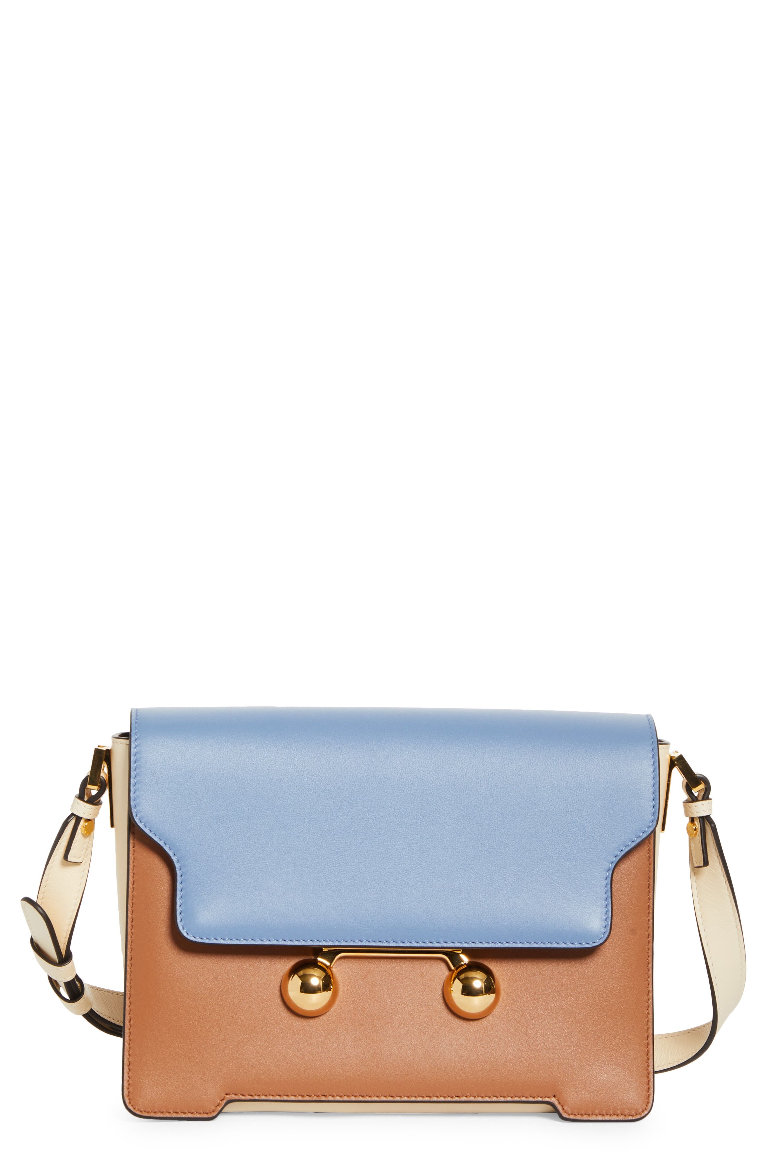 Marni Medium Trunkaroo Colorblock Leather Shoulder Bag in Cinnamon at Nordstrom - 1