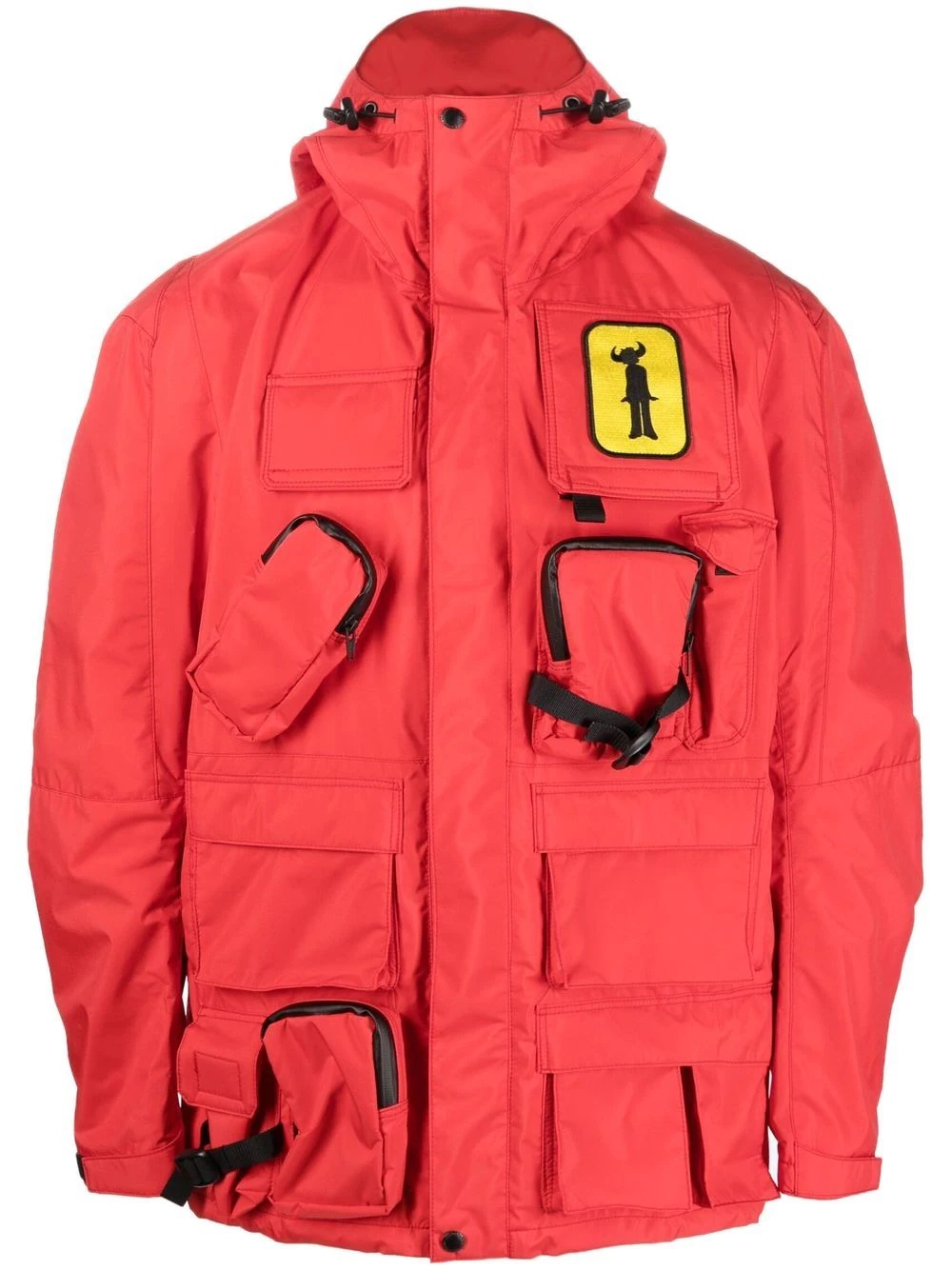 Junya Watanabe MAN logo-patch hooded jacket | REVERSIBLE