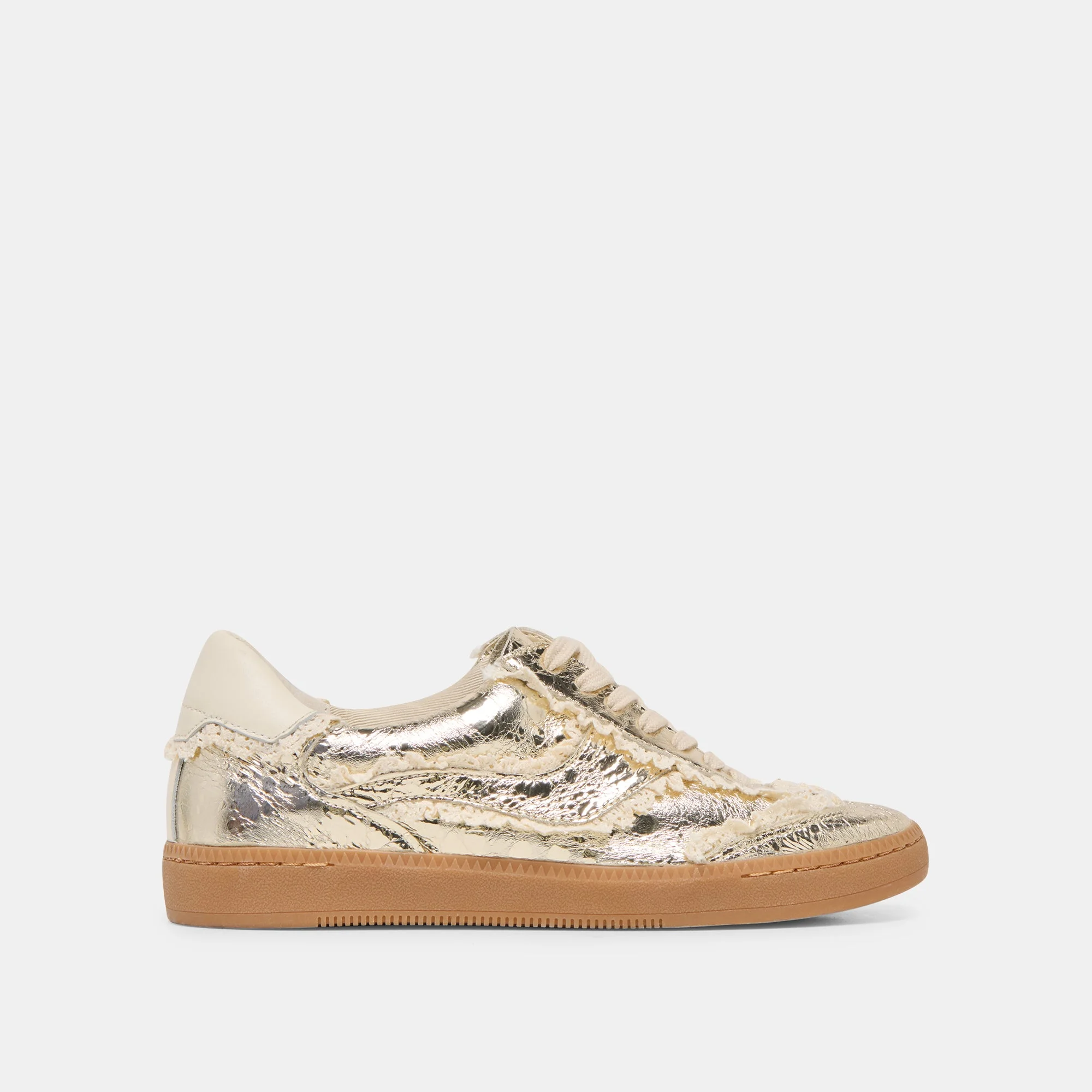 NOTICE LACE SNEAKERS PLATINUM DISTRESSED LEATHER - 1