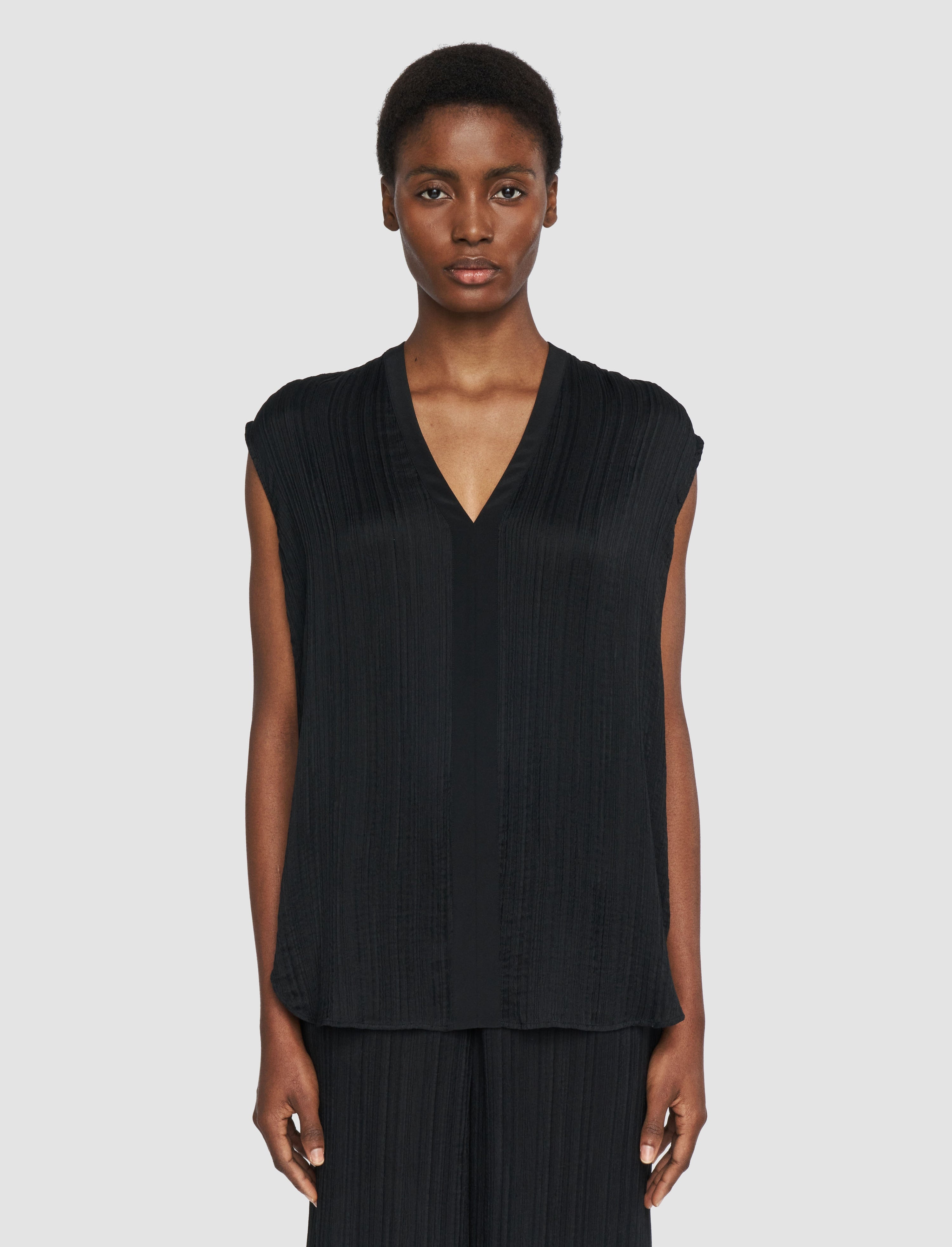Lucien Pleat Jacquard Blouse - 3