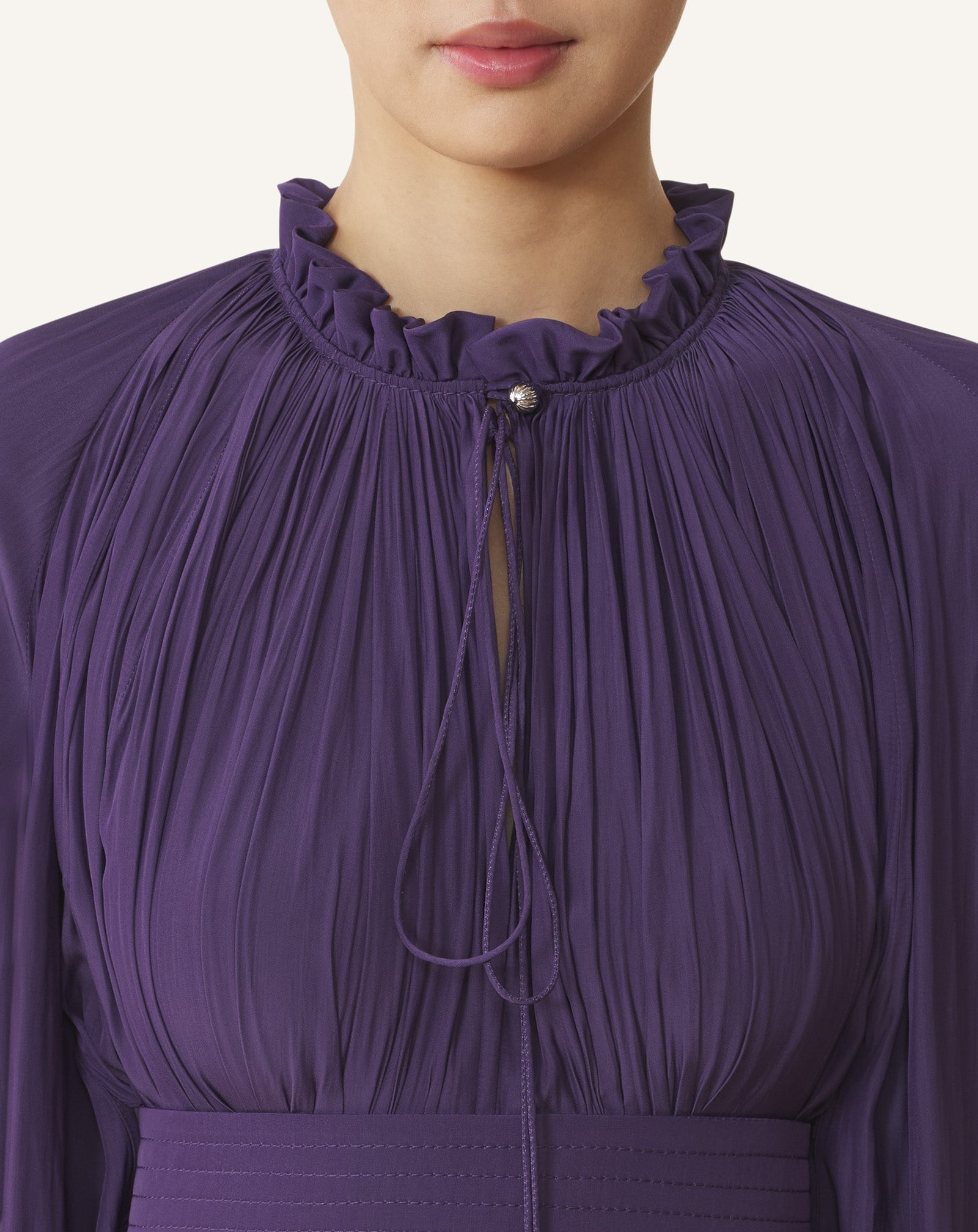 SHORT CHARMEUSE DRESS - 5
