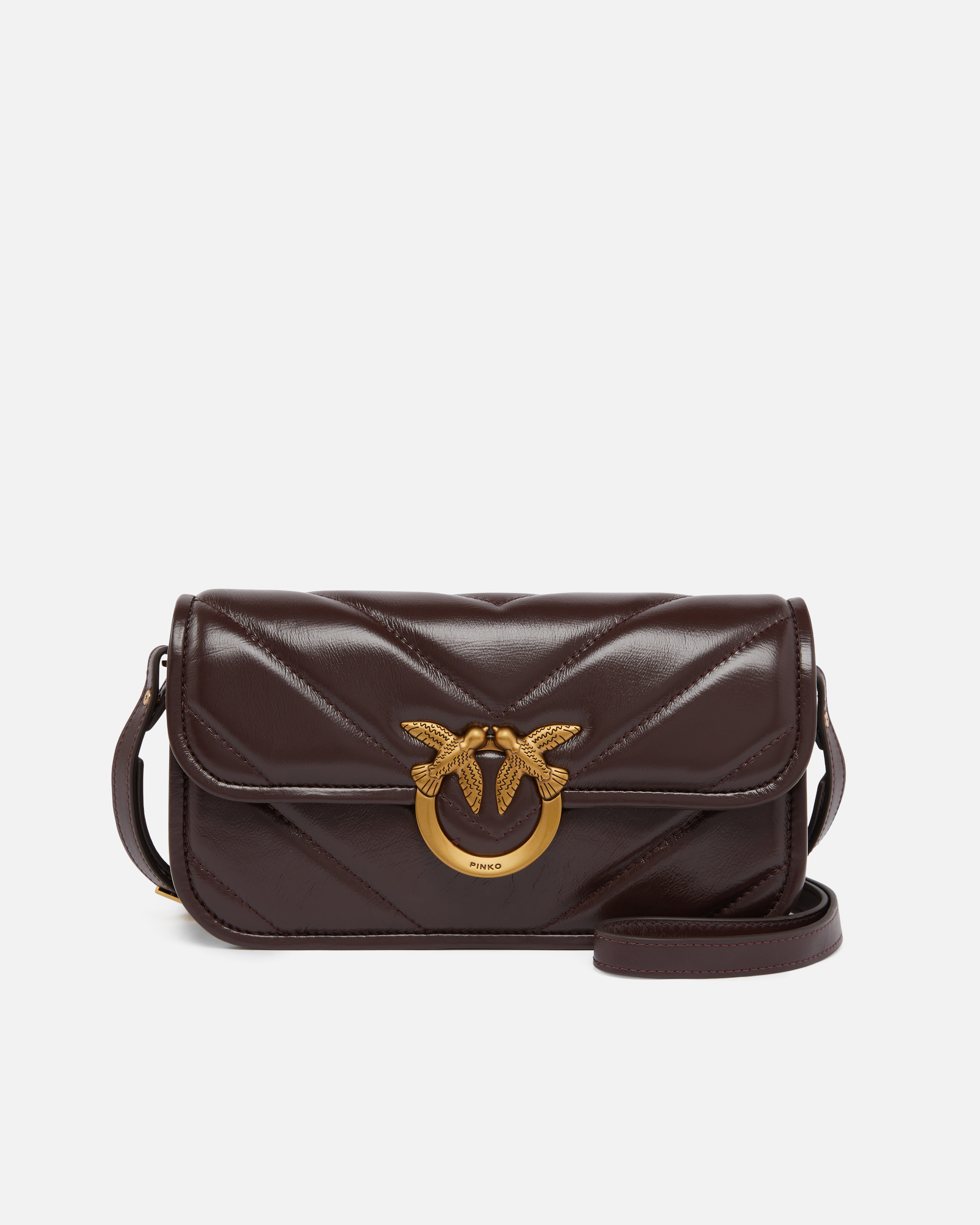 LOVE BAG BOX BAGUETTE LARGE HANDBAG IN CHEVRON LEATHER - 1