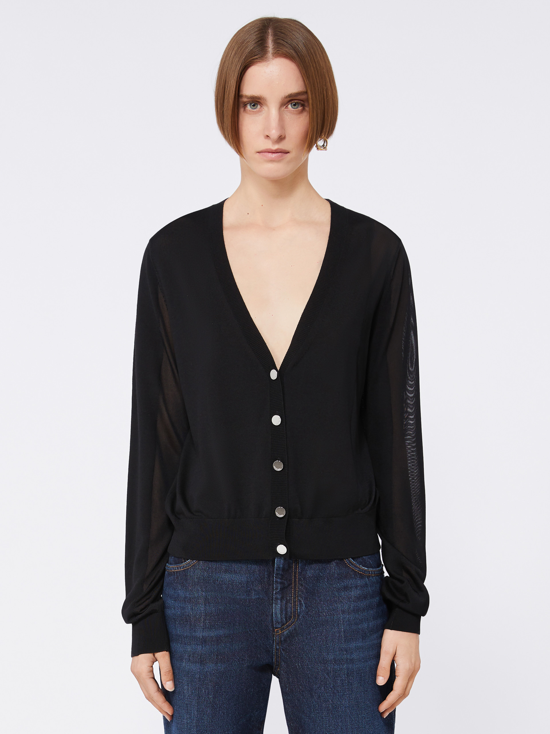 ATOLLO Viscose and wool cardigan - 3