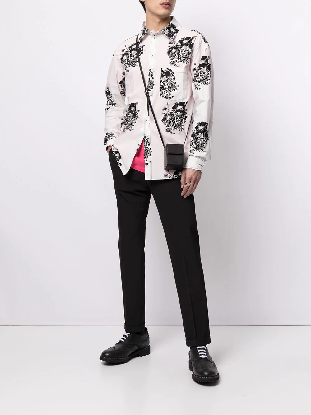 floral-print long-sleeve shirt - 2