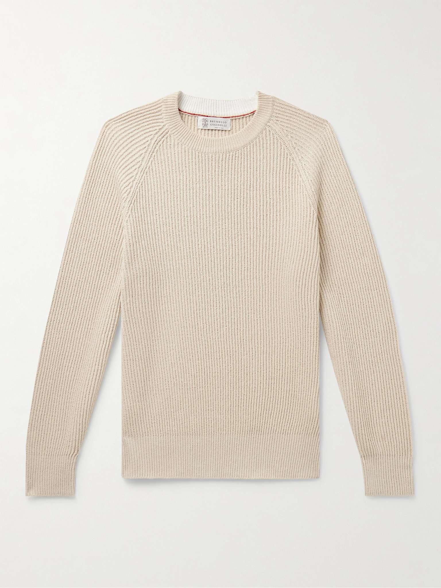 Ribbed Cotton Sweater - 1