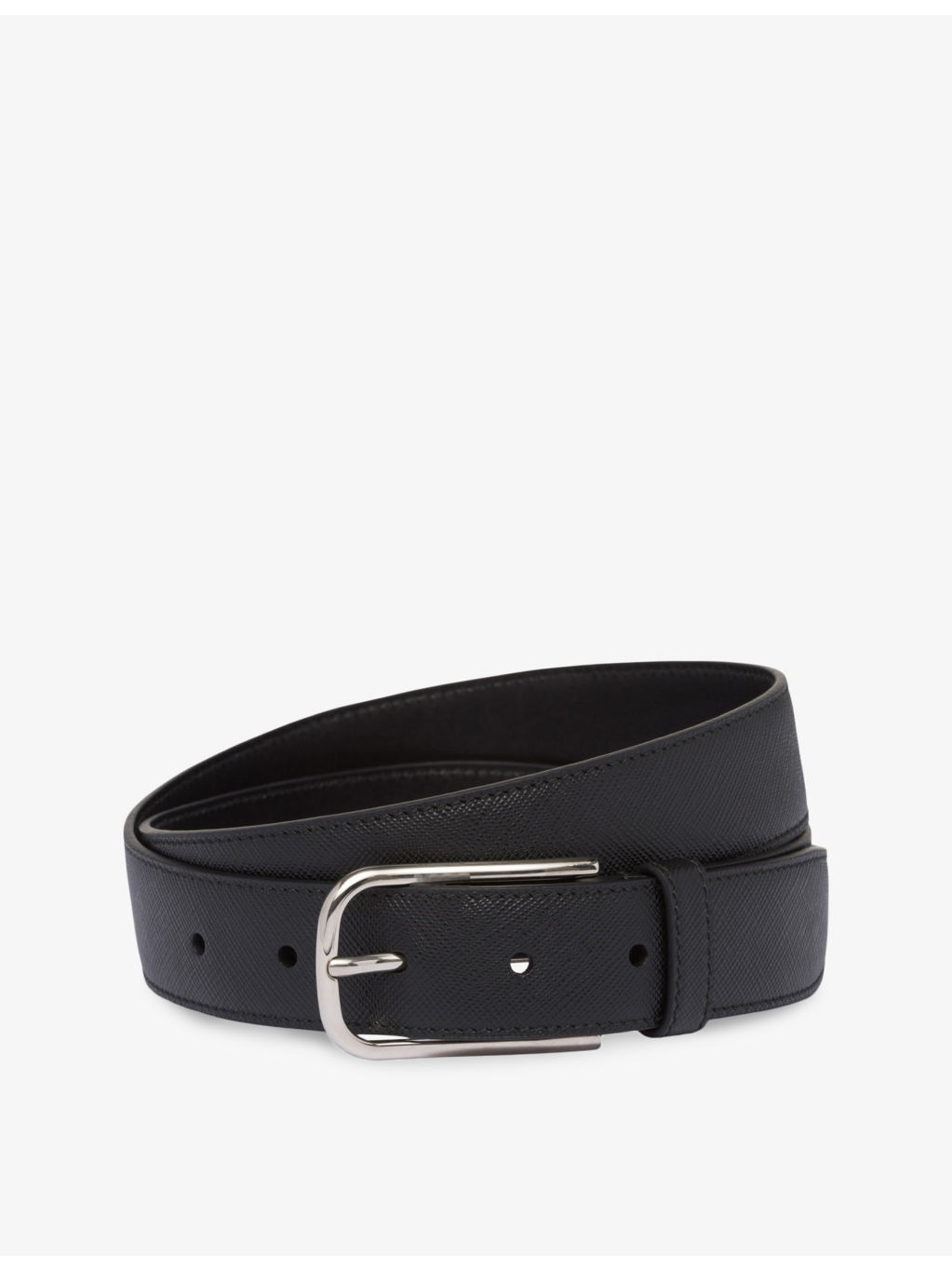 Logo-embellished leather belt - 1