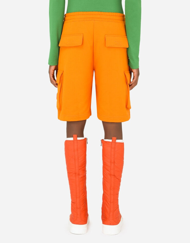 Dolce & Gabbana Jersey jogging shorts with branded plate outlook