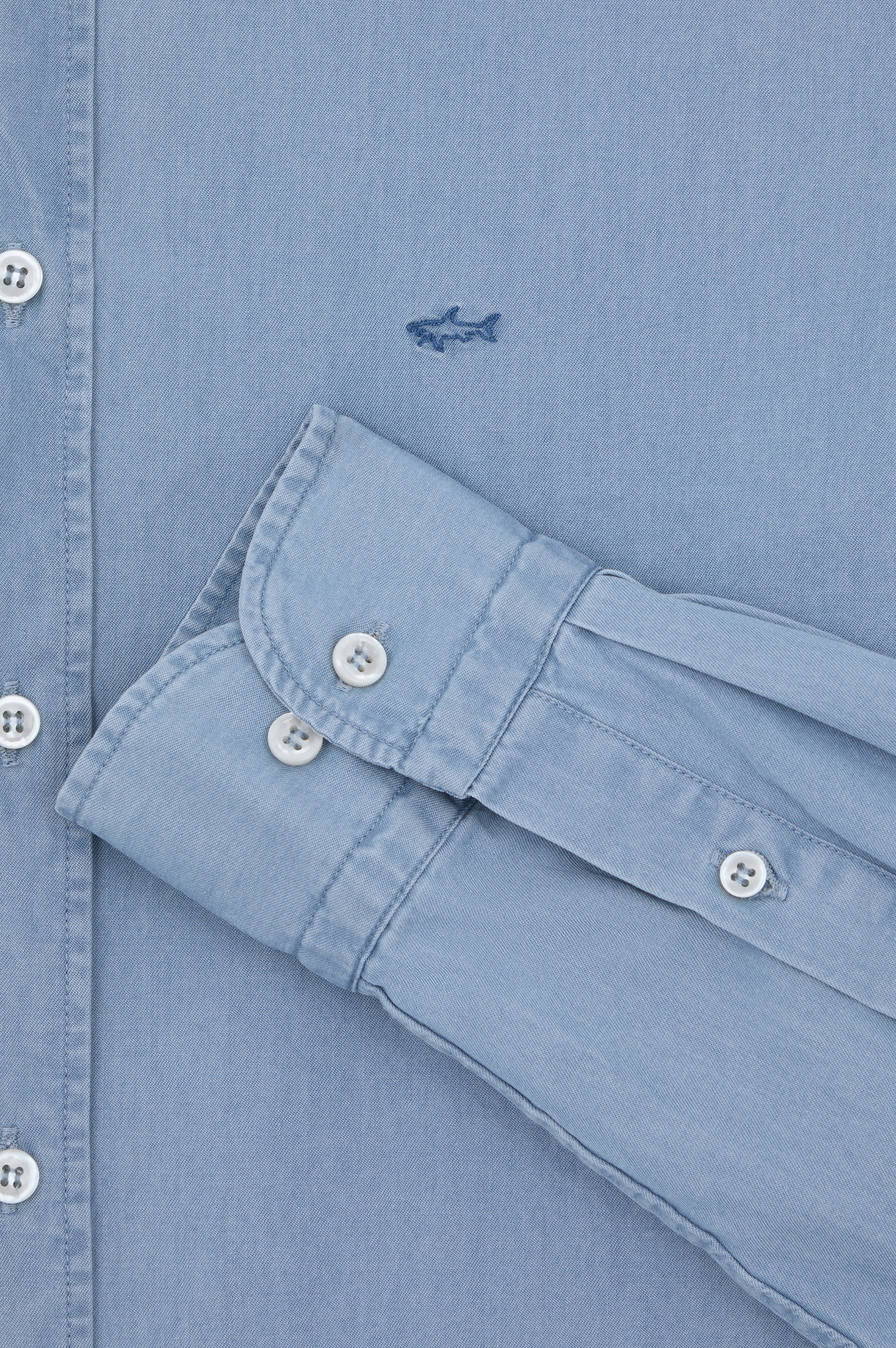 DENIM COTTON SHIRT - 5