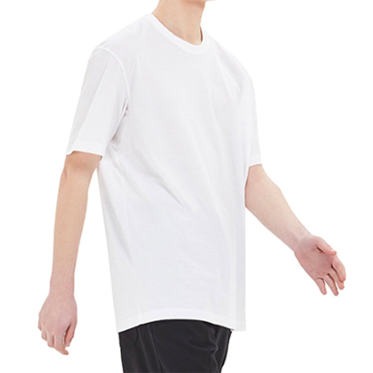 Men's Y-3 Casual Round Neck Short Sleeve White FN3349 - 6