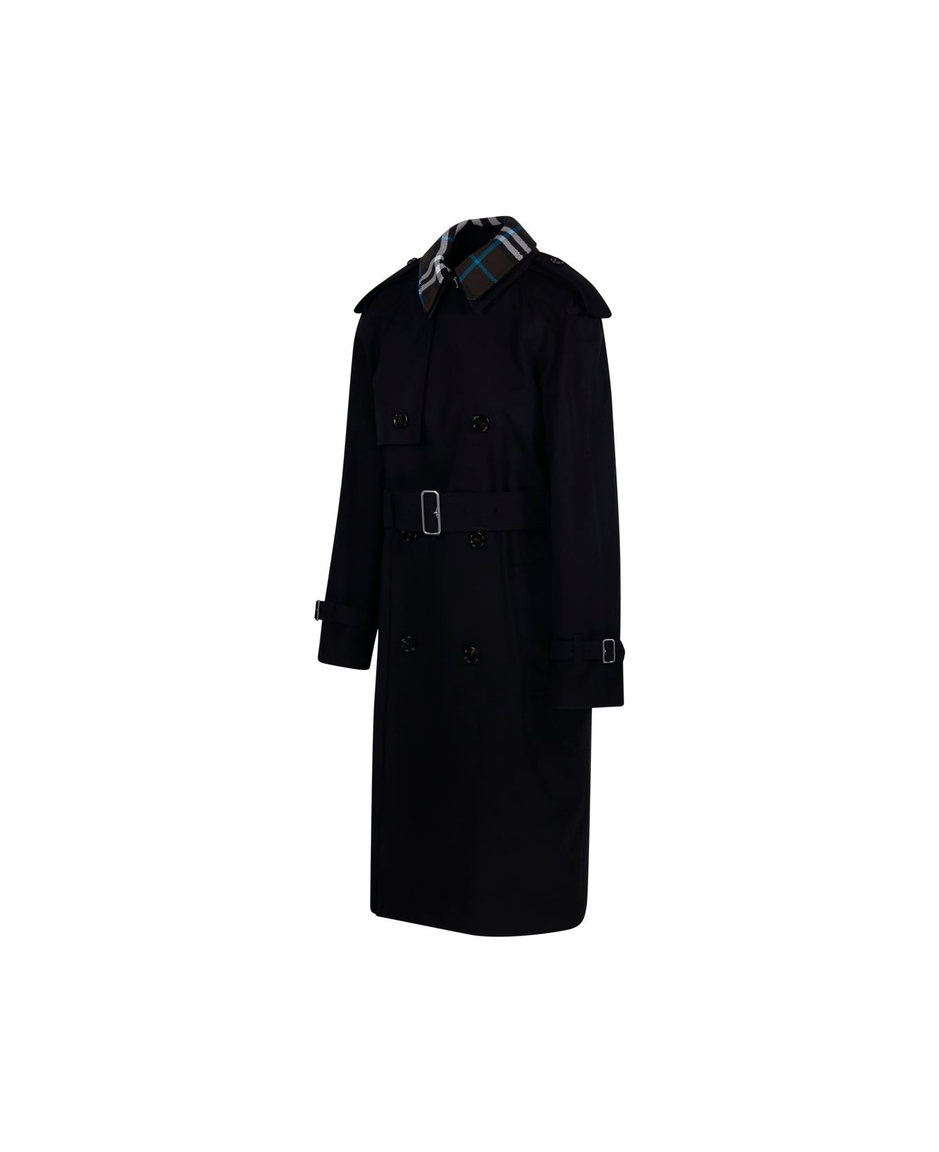 Double Breasted Belted Trench Coat - 3