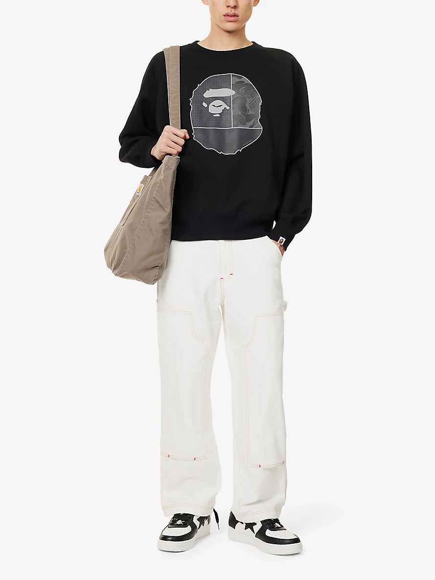 Bape cotton outlet jersey sweatshirt