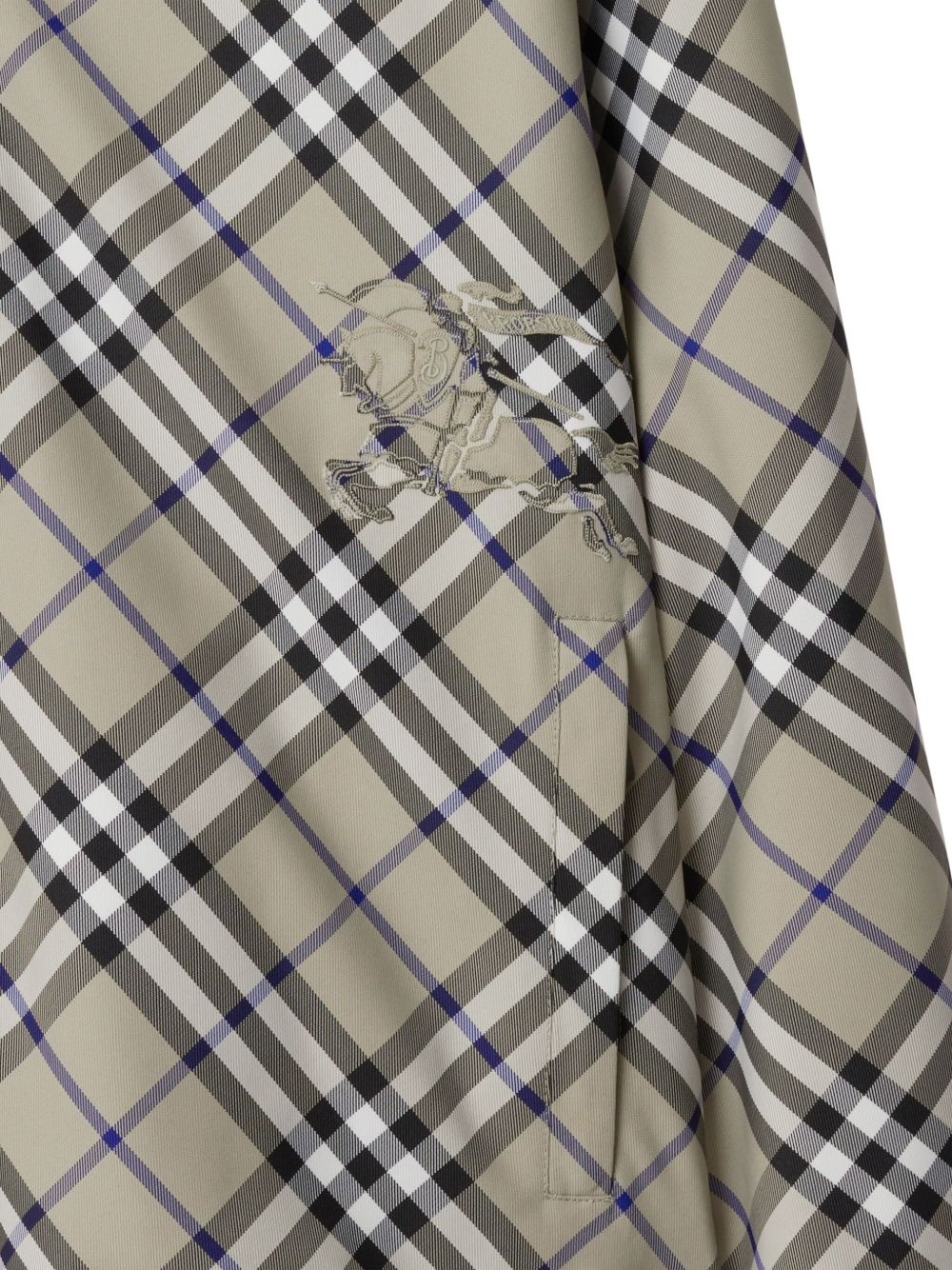 checked reversible hooded jacket - 5