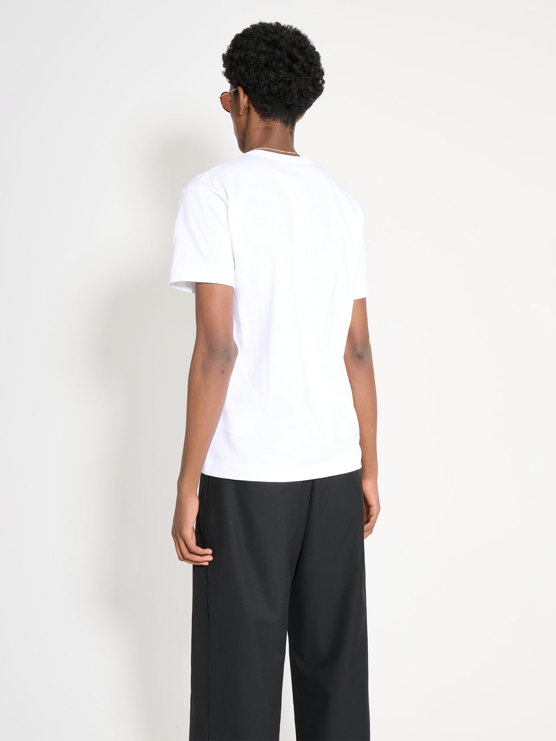 COMME DES GARÇONS PLAY SMALL HEART T-SHIRT WHITE - 3