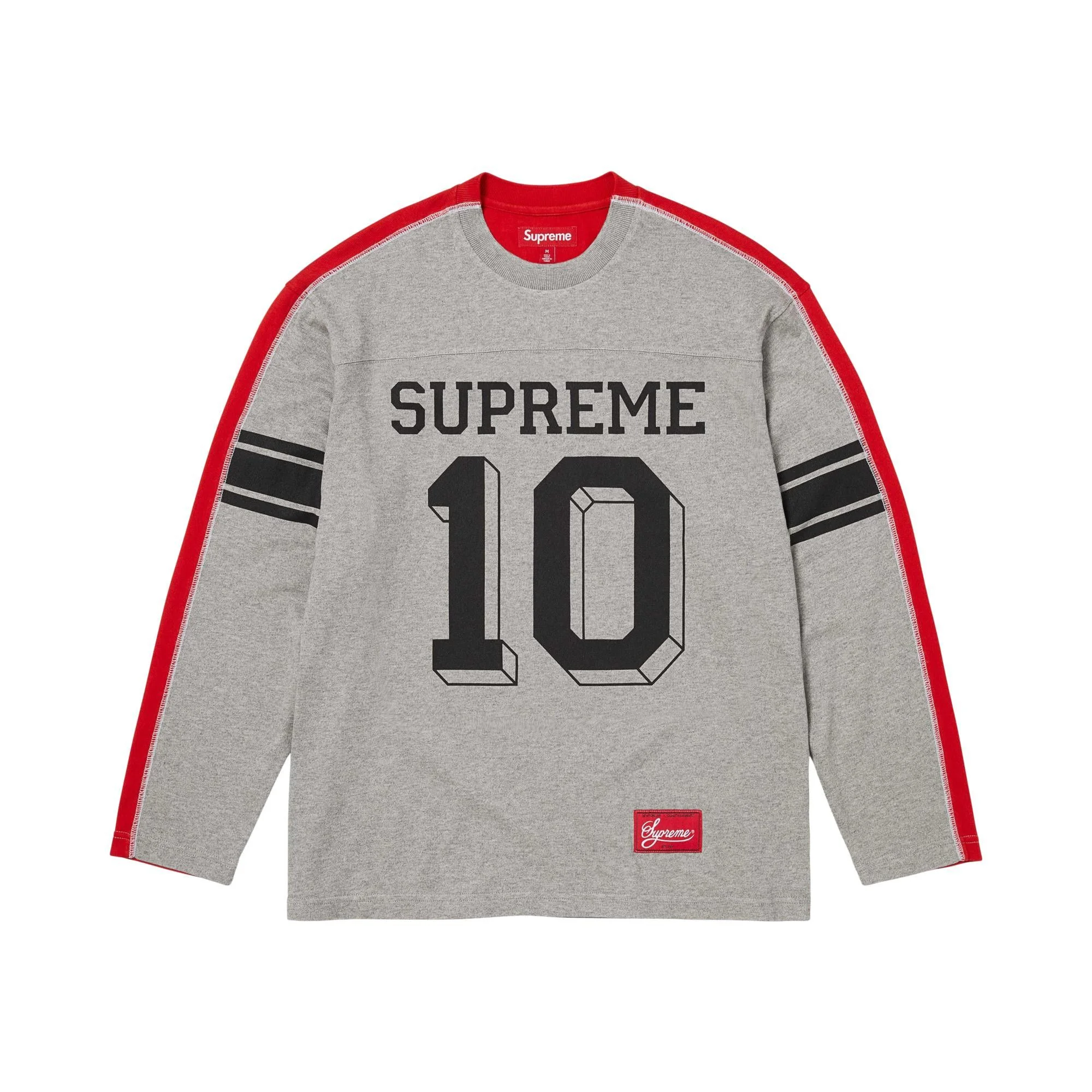 Supreme Split Long-Sleeve Top 'Heather Grey' - 1