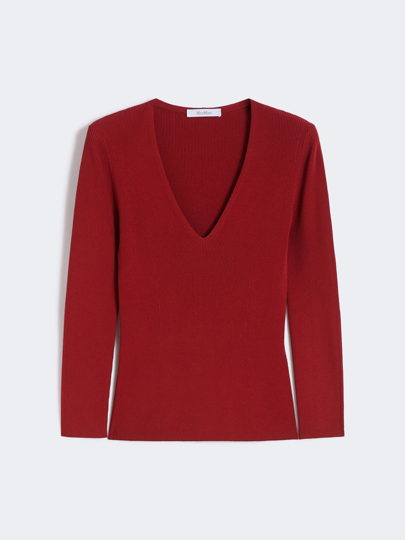 VELLO Viscose blend yarn jumper - RED 1