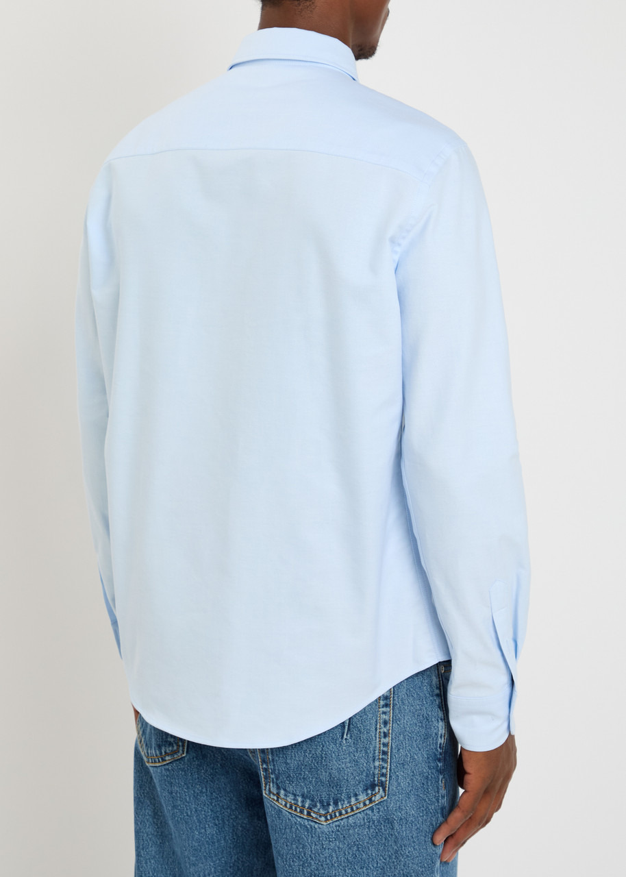 Ami Paris Logo-embroidered Cotton Shirt - 3