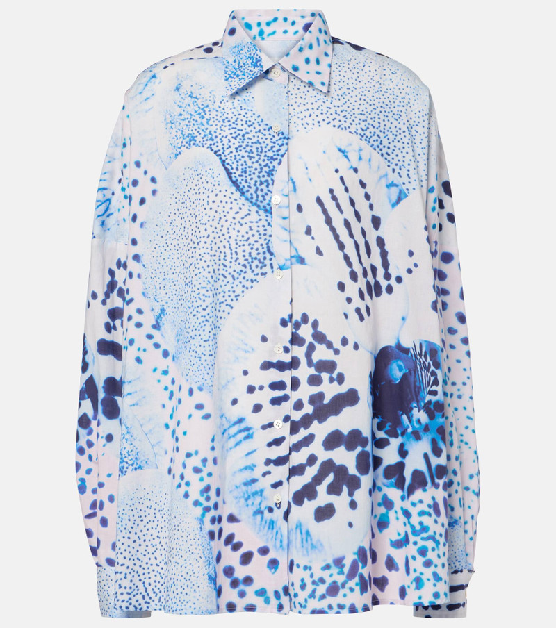 Printed cotton shirt - 1
