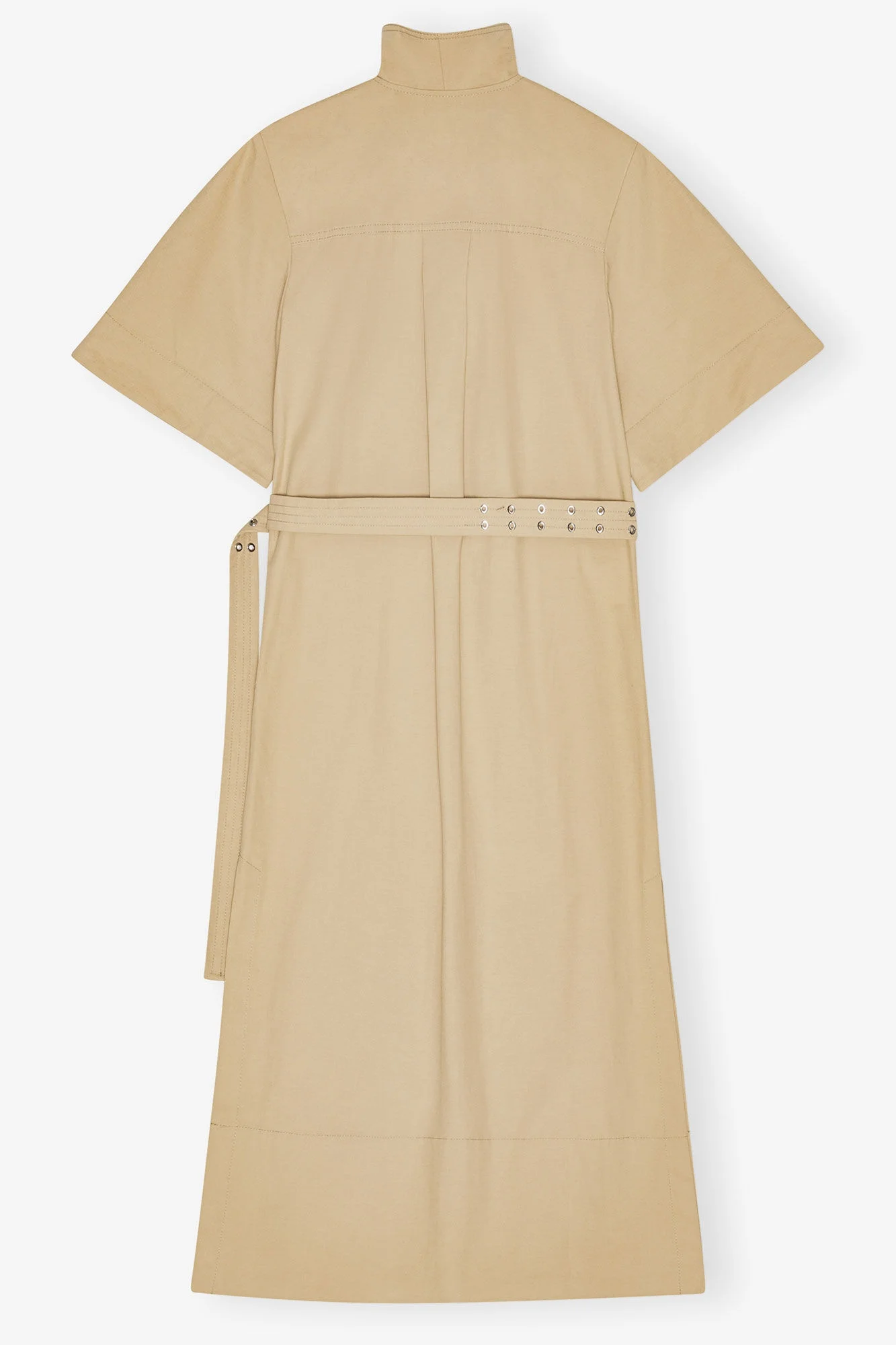 ganni beige dress BROWN/CREAM STRIPED DRESS – Pampas Fashion Boutique main image 1