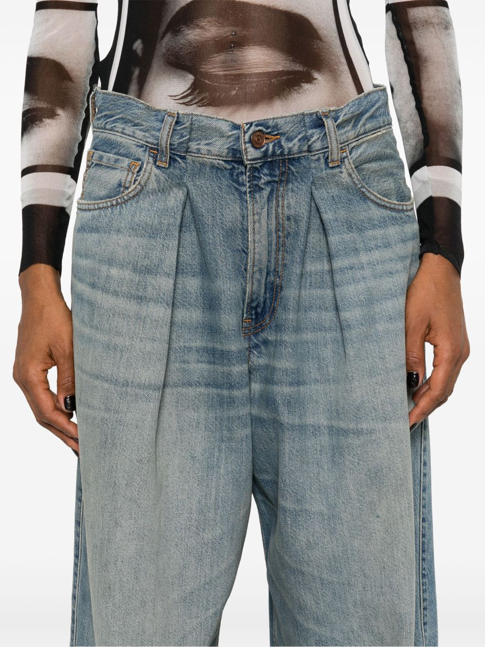 Candy high-rise wide-leg jeans - 5
