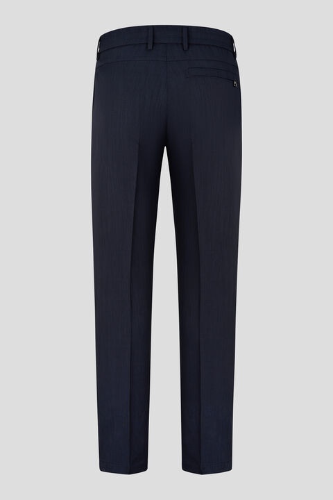 James Pants in Navy blue, melange - 7