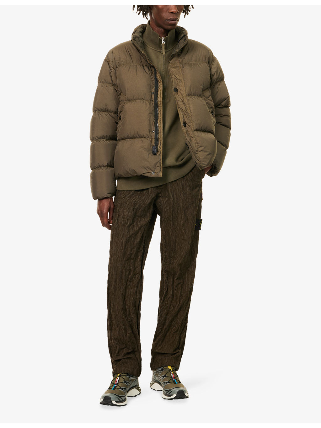 Logo-Patch Crinkle Padded Shell Jacket - 2
