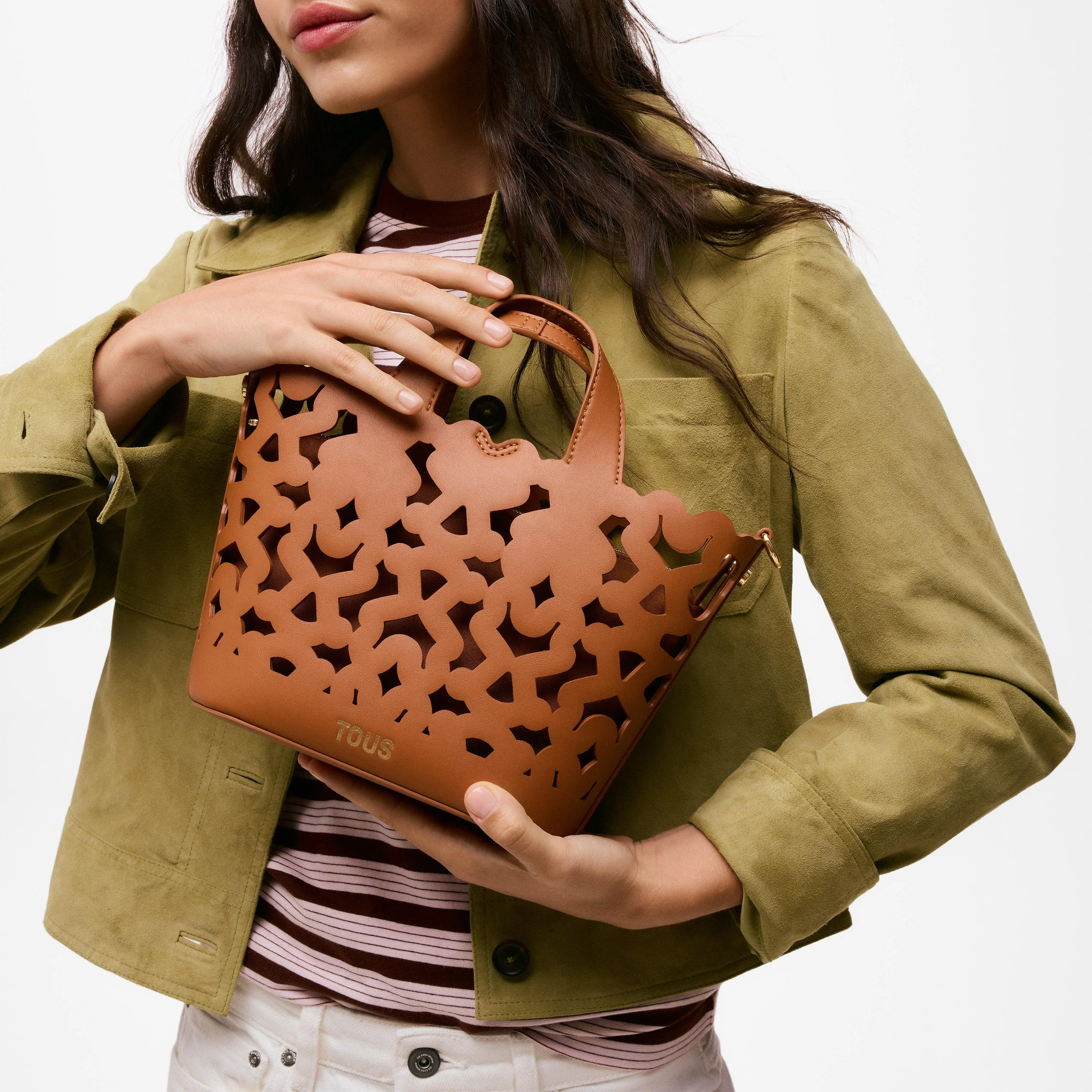 Small camel-colored Tote bag TOUS Bear Shock - 1