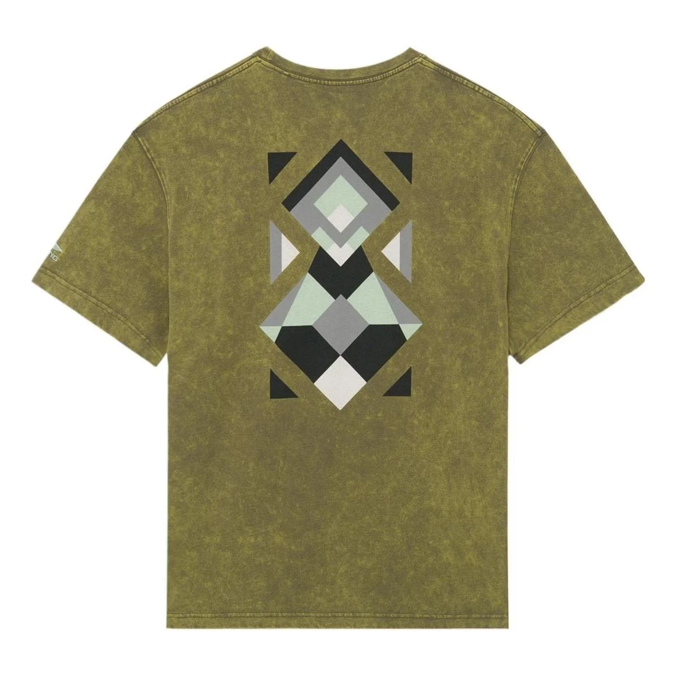 Li-Ning Graphic Pocket Loose Fit T-shirt 'Olive Green' AHSS161-4 - 1
