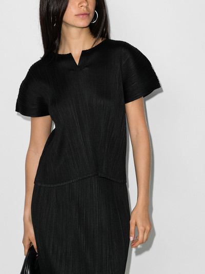 Pleats Please Issey Miyake plissé blouse outlook