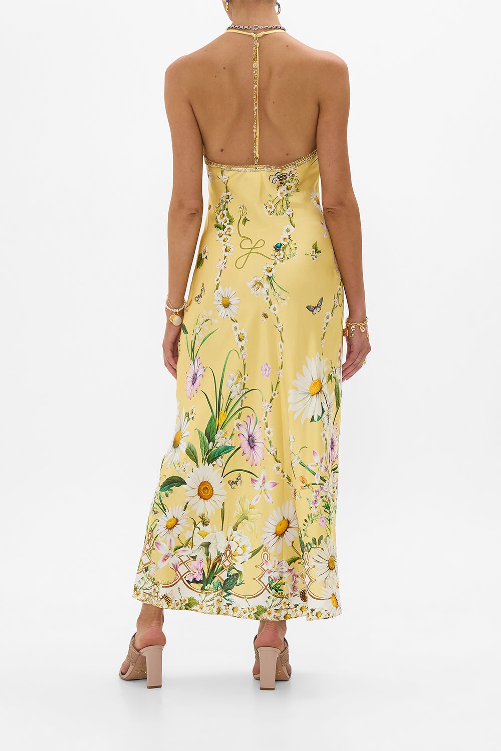 CHAIN DETAIL SLIP DRESS - 3
