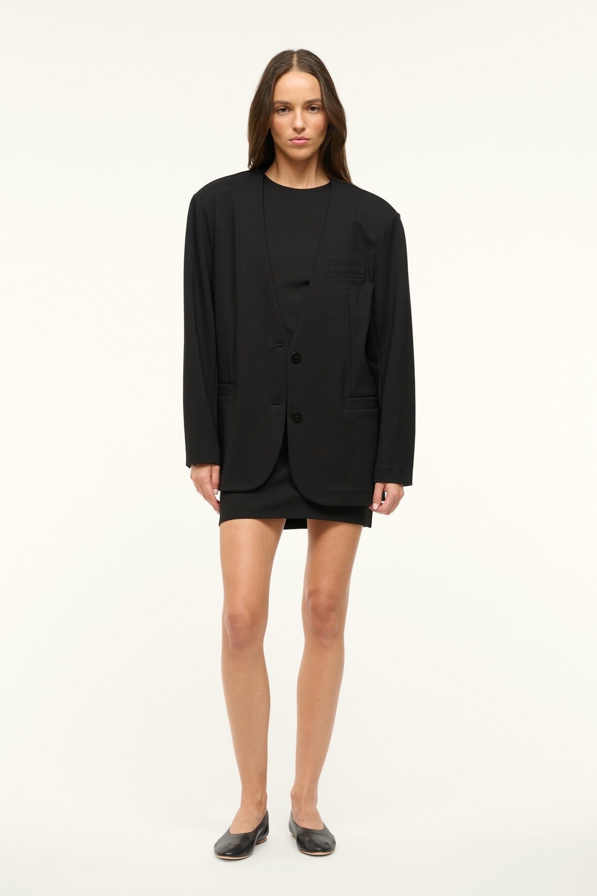 STAUD BLAKE BLAZER BLACK - 3