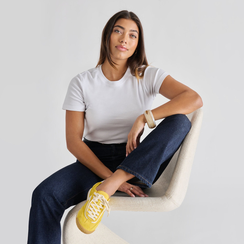 SARIYA SNEAKERS YELLOW NYLON 4