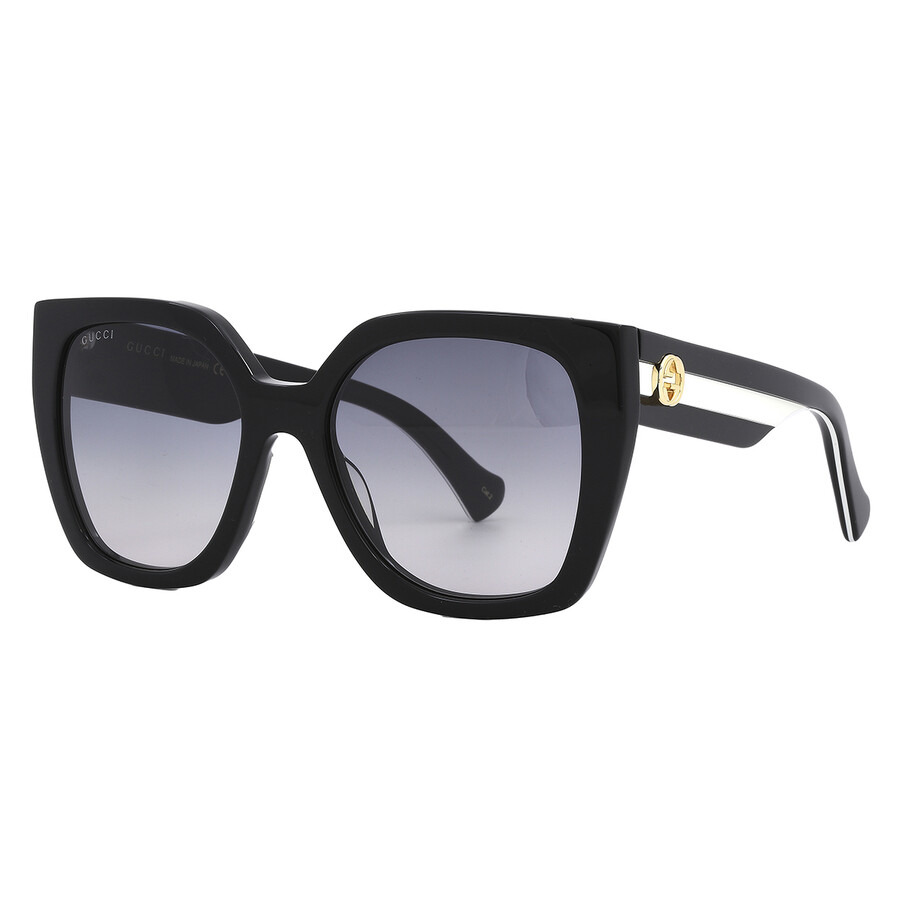Open Box - Gucci Grey Gradient Butterfly Ladies Sunglasses GG1300S 004 55 - 4