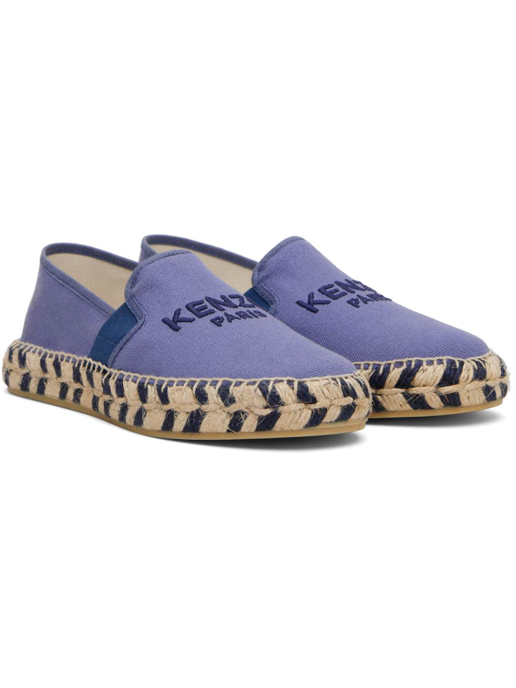 Purple Canvas Espadrilles - 4
