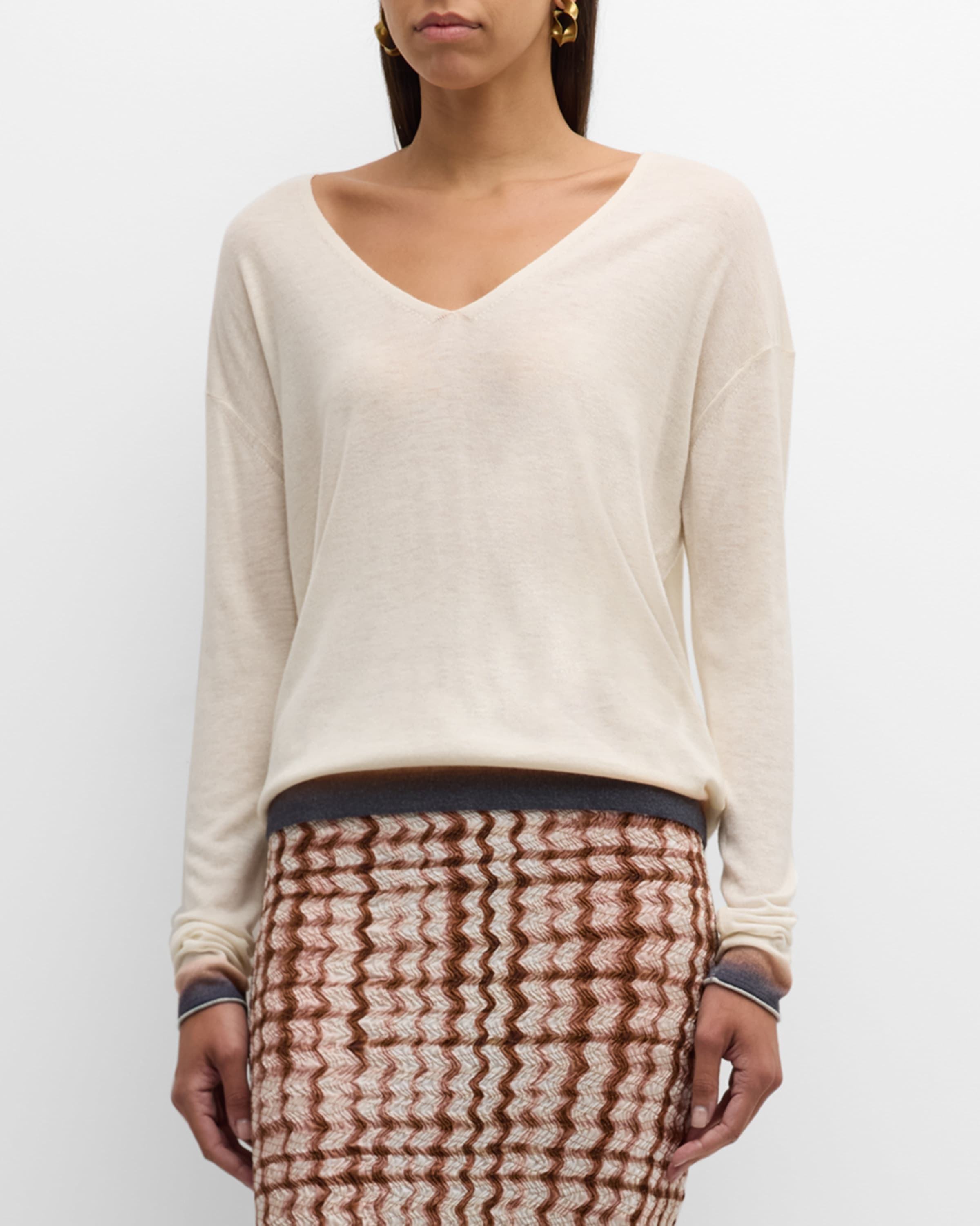 Delicate Statements Ombre Wool-Cashmere Sweater - 2