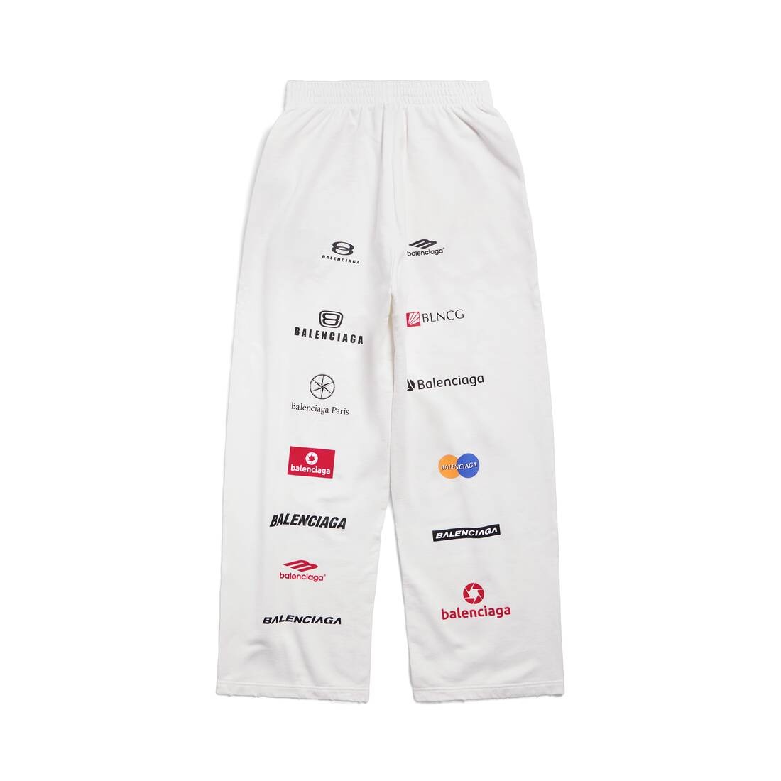 BALENCIAGA Top League Baggy Sweatpants in White