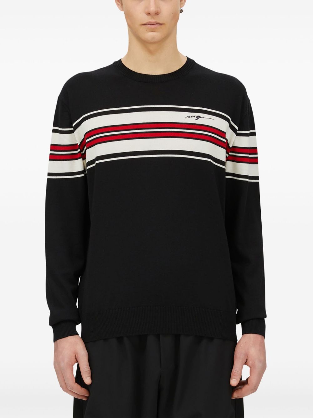 chest stripe jumper - 3
