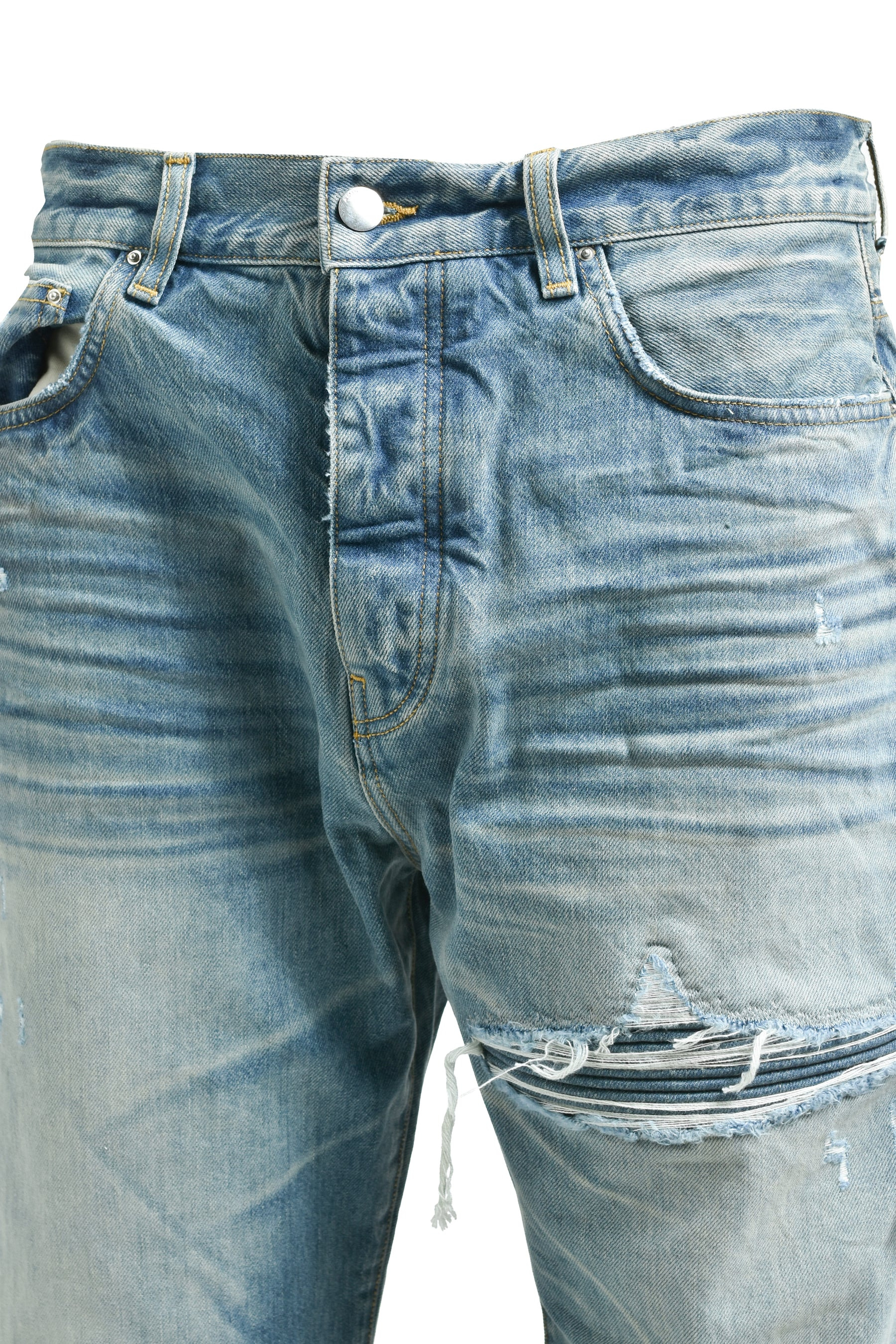 PLEATED DENIM STRAIGHT MX1 JEAN / IND - 8