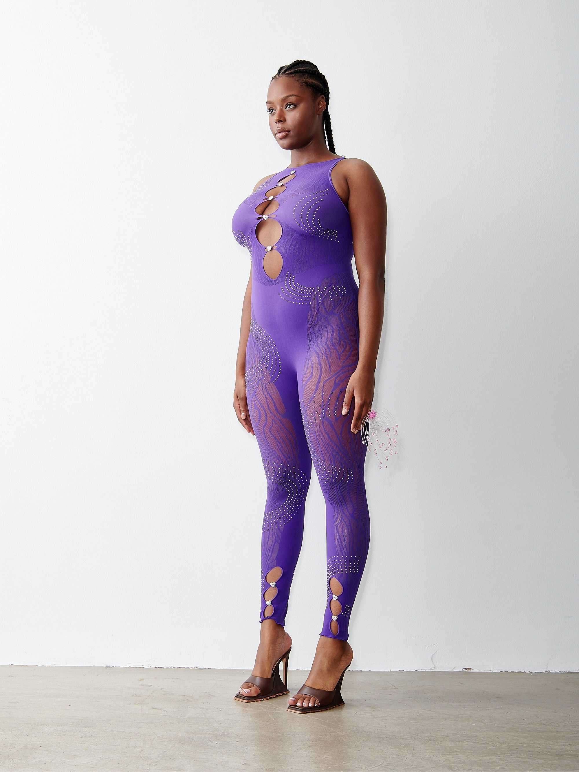 RHINESTONED JANICE JUMPSUIT TWILIGHT - 3
