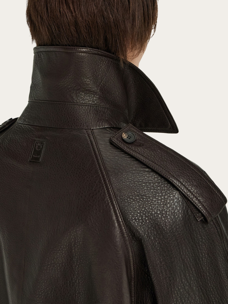 Textured leather jacket 7