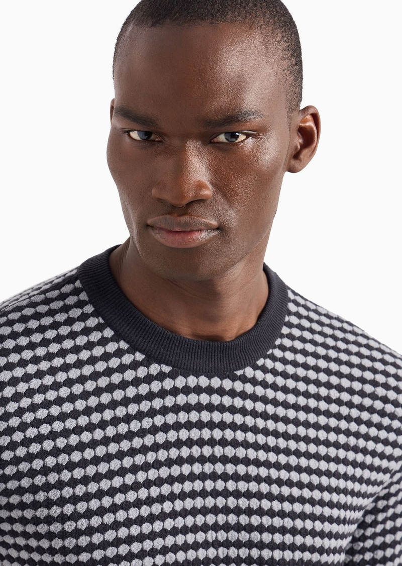 Wool-blend jacquard crew-neck jumper 6