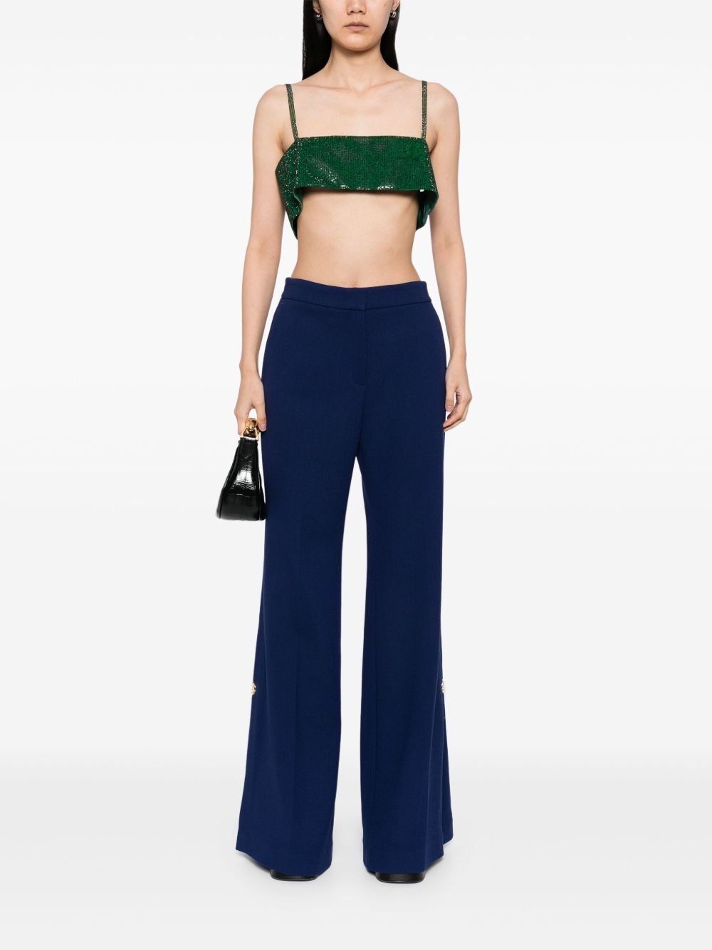 Side Slit Flared pants - 2