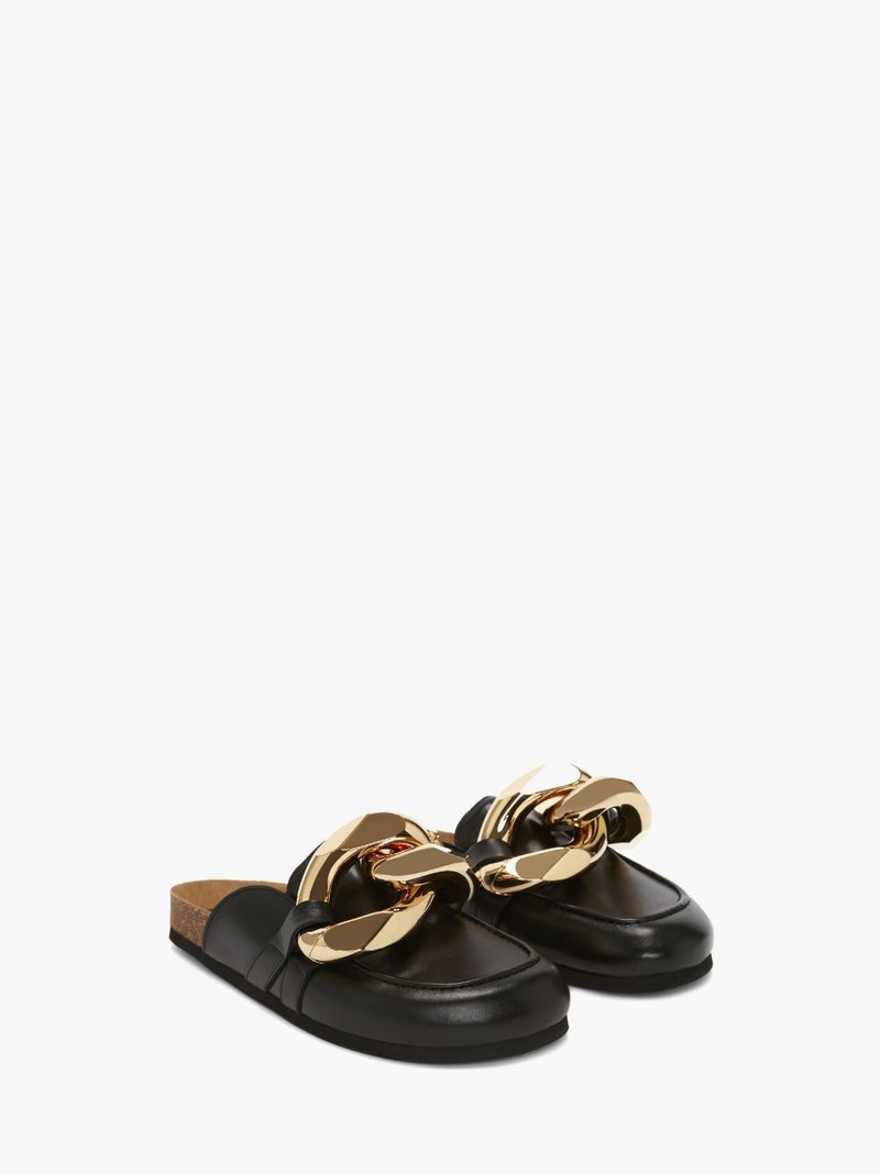 JW Anderson CHAIN LOAFER LEATHER MULES outlook