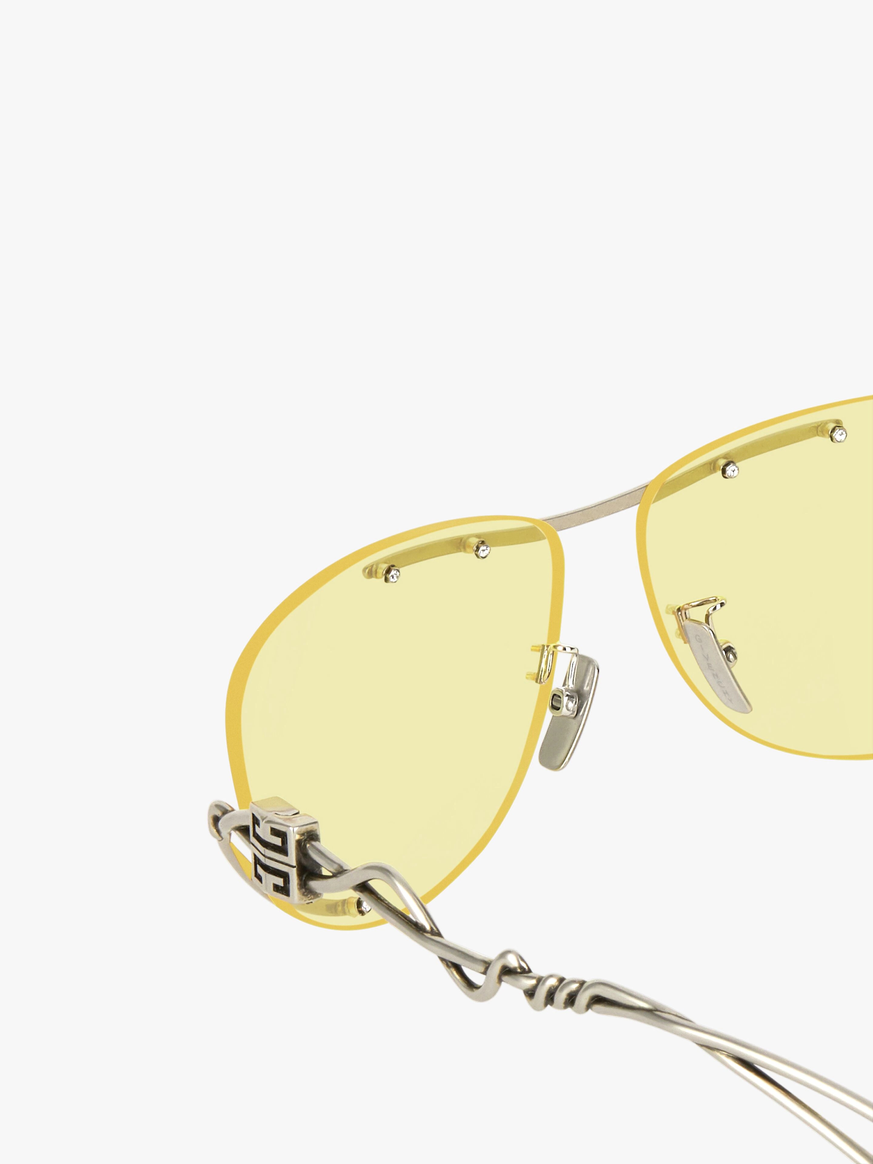 GV TWISTED UNISEX SUNGLASSES IN METAL - 2