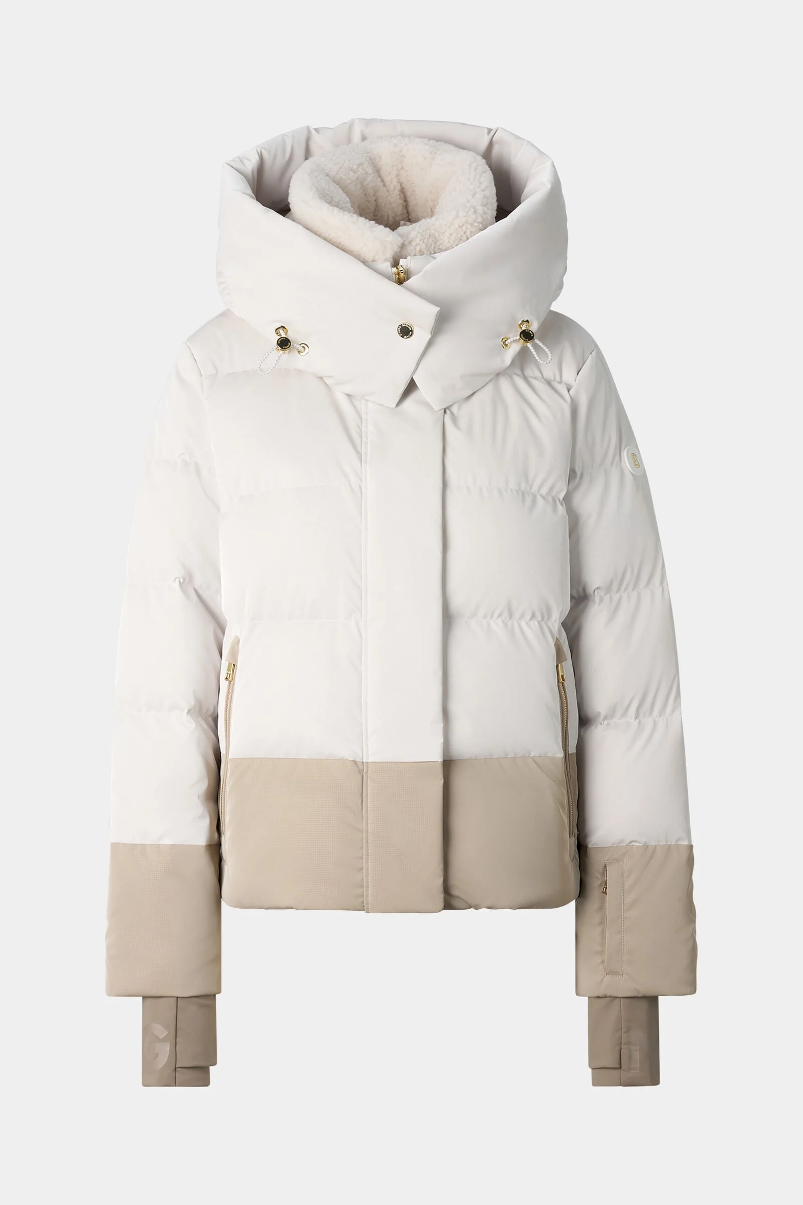 Naia Down Ski Jacket in Off-White - 1