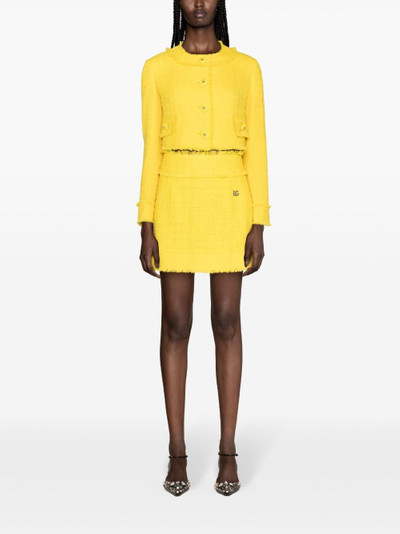 Dolce & Gabbana tweed A-line miniskirt outlook