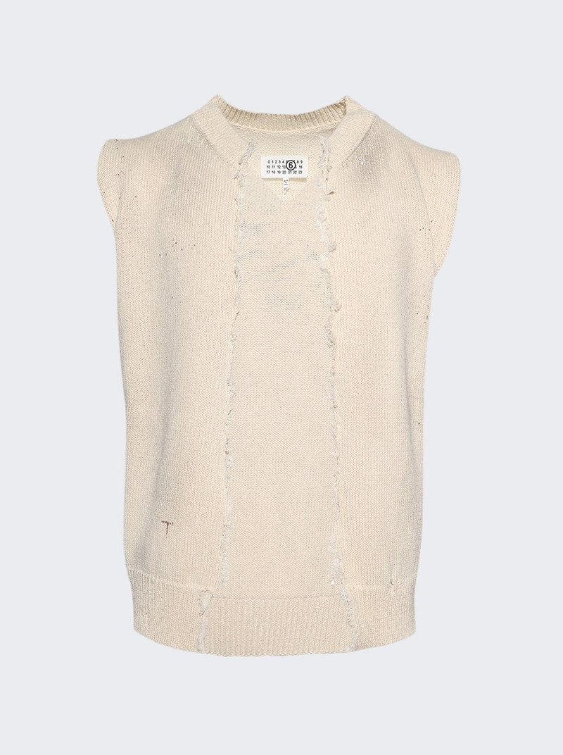 knitted waistcoat - 1