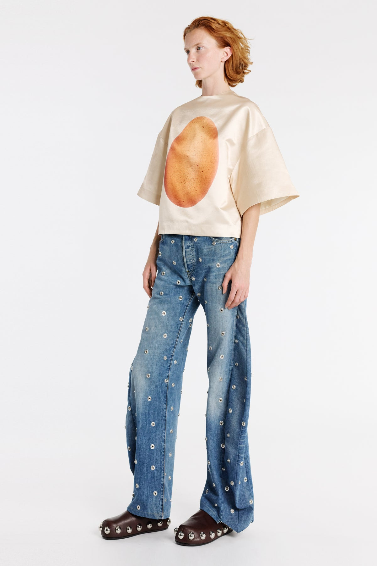 BOILED EGG SATIN TOP PEACH - 5