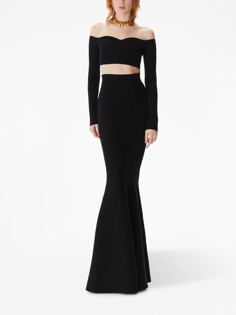 NINA RICCI off-shoulder cropped top outlook
